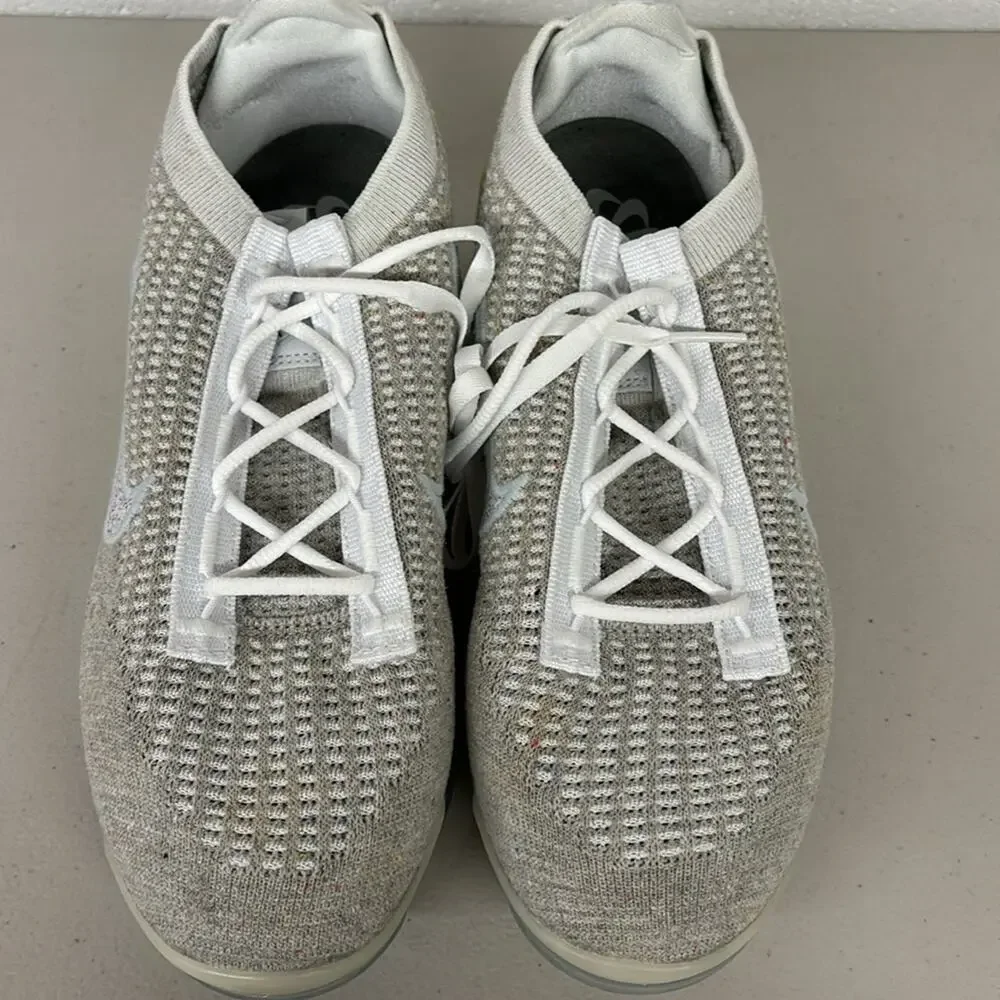 Nike Air Vapormax 2021 FK Womens White/White-Pure Platinum Sz 8.5  (DC4112 100)